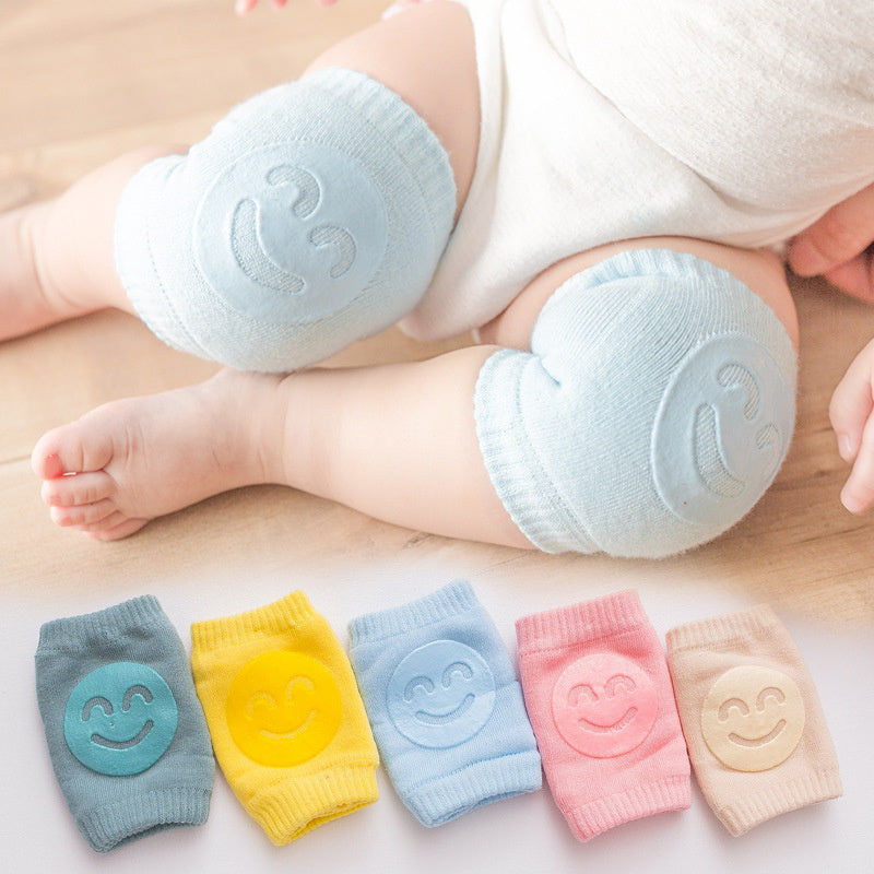 Baby Knä- & Armbågsskydd 0-12M – Mjuka Bomullspads - 3 par!