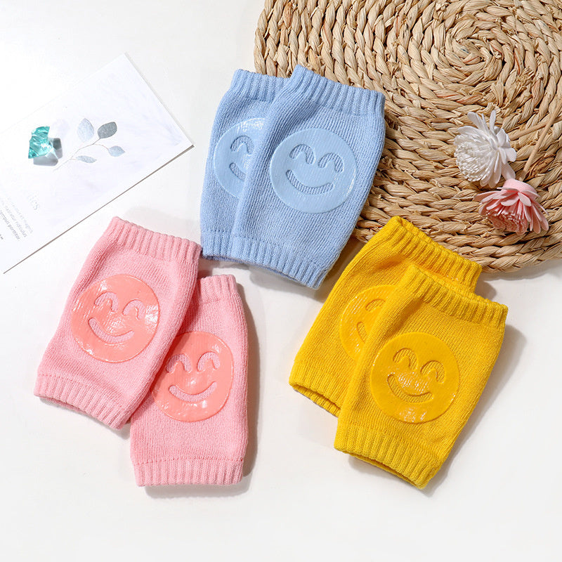 Baby Knä- & Armbågsskydd 0-12M – Mjuka Bomullspads - 3 par!