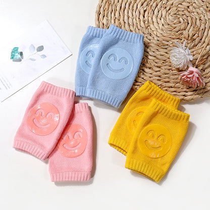 Baby Knä- & Armbågsskydd 0-12M – Mjuka Bomullspads - 3 par!