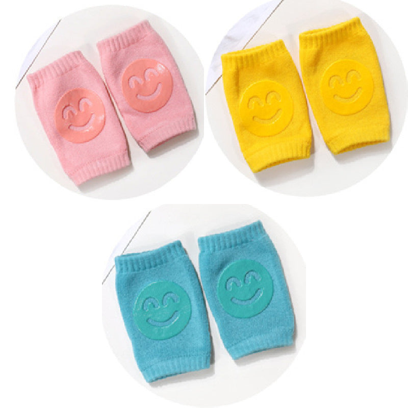 Baby Knä- & Armbågsskydd 0-12M – Mjuka Bomullspads - 3 par!