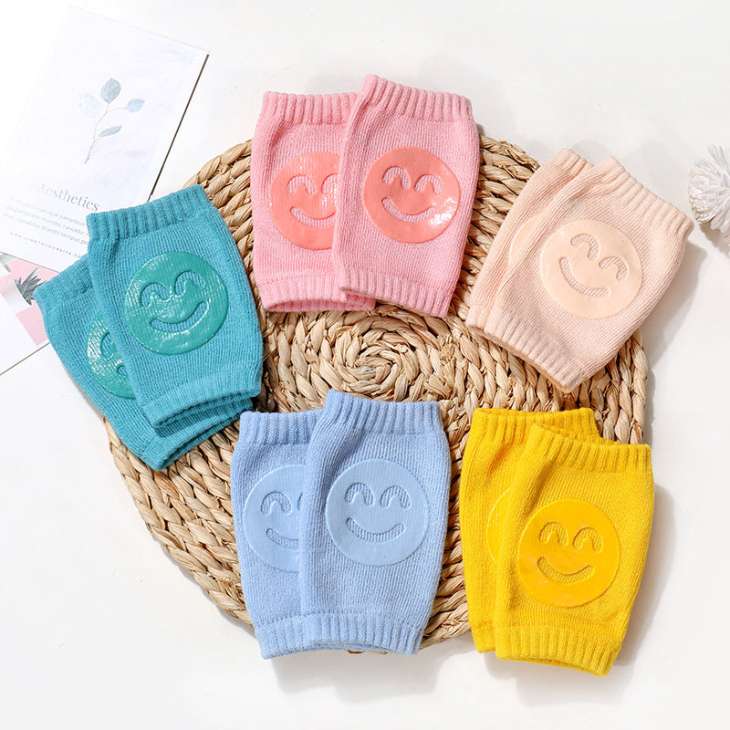 Baby Knä- & Armbågsskydd 0-12M – Mjuka Bomullspads - 3 par!