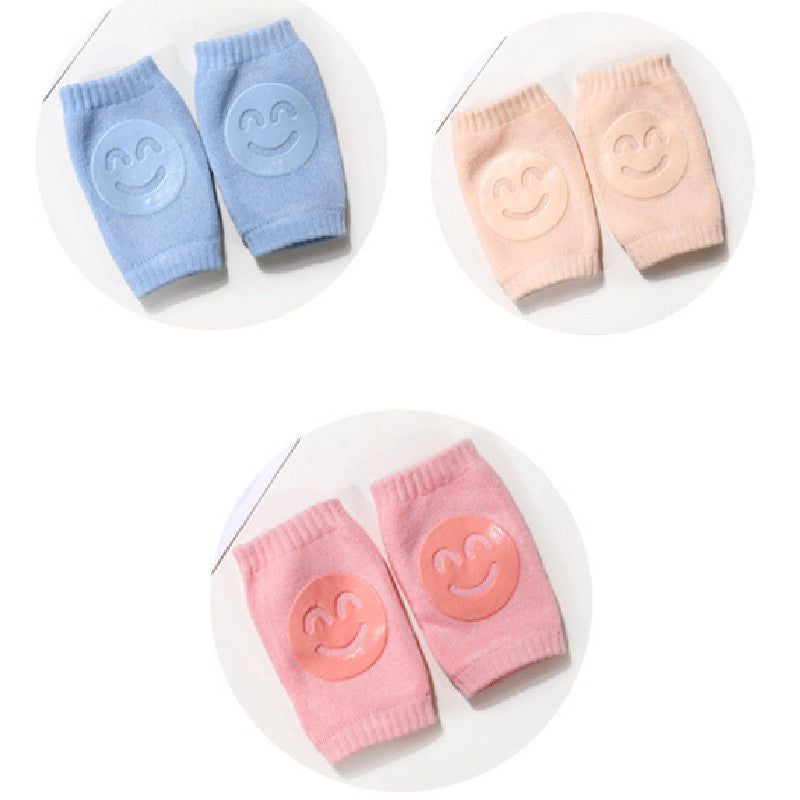 Baby Knä- & Armbågsskydd 0-12M – Mjuka Bomullspads - 3 par!