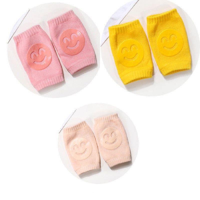 Baby Knä- & Armbågsskydd 0-12M – Mjuka Bomullspads - 3 par!