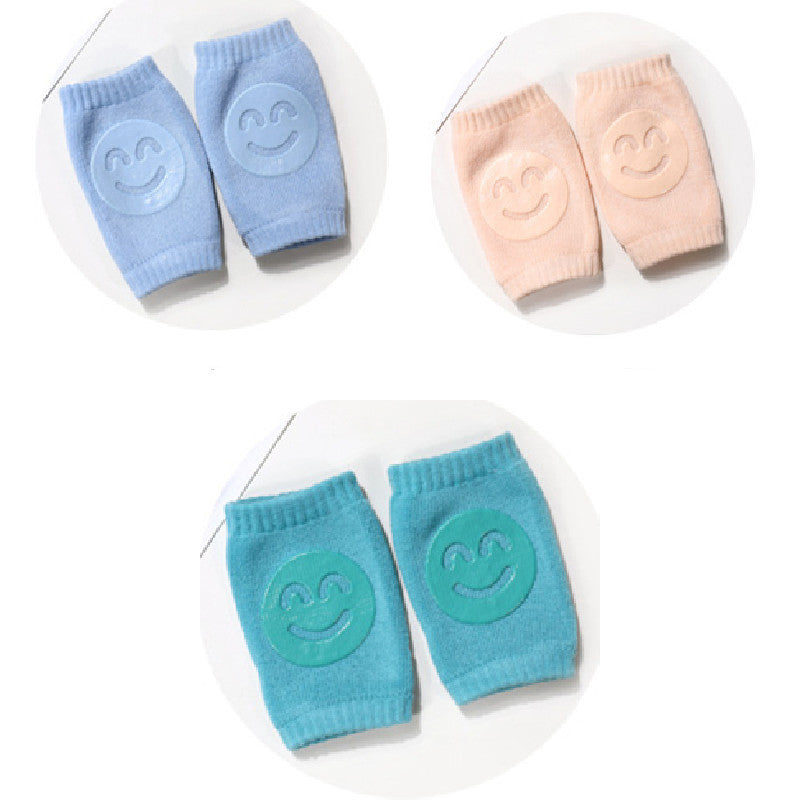 Baby Knä- & Armbågsskydd 0-12M – Mjuka Bomullspads - 3 par!